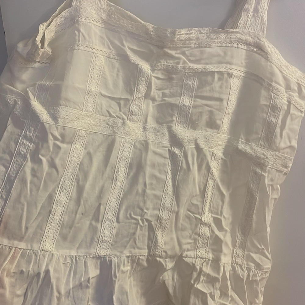 Zadig & Voltaire Cream Lace-Trim Tank Top NWT - Picture 2 of 6